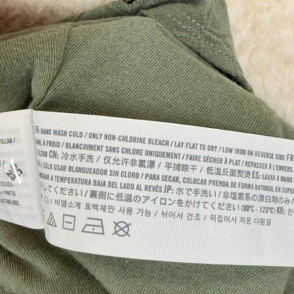 Hollister Eyelet Mini Dress Green XS Square Neck Ruffled Shoulder Straps Summer - Picture 4 of 10